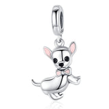 925 Silver Dog Cat Charm Beads for Bracelet Pendant