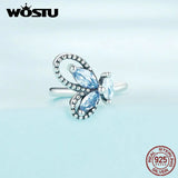 925 Silver Butterfly Ear Cuffs Crystal Zircon Clips Wedding Jewelry
