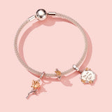 925 Silver Rose Flower Charms for DIY Jewelry Making