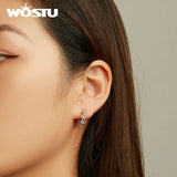 925 Silver Tassel Rings Stud Earrings Women Punk Fine Jewelry