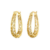 Vintage 925 Sterling Silver Snake Hoop Earrings Wedding Jewelry