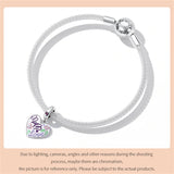 925 Silver Love Heart Beads Pendant for DIY Jewelry
