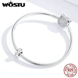 925 Silver Filigree Tree Leaves Spacer Beads for Bracelet