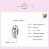 925 Silver Filigree Tree Leaves Spacer Beads for Bracelet