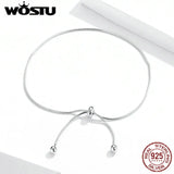 Silver Anklet Summer 925 Sterling Silver Chain Anklet for Women
