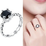 Silver Plated Heart Love Ring for Women, Stackable Forever Ring