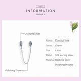 925 Sterling Silver Safety Chain Beads Stopper Charm for Snake Bracelet