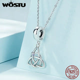 Snake 925 Silver Celtic Hanging Pendant Charm for Women