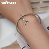 Snake 925 Silver Celtic Hanging Pendant Charm for Women