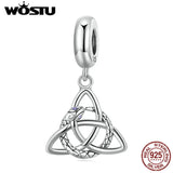 Snake 925 Silver Celtic Hanging Pendant Charm for Women