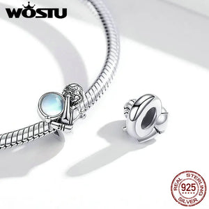 Sterling Silver Enamel Charms Pendant for DIY Bracelet Necklace
