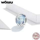 Sterling Silver Snowflake Crystal Beads for Women Jewelry Making