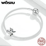 Thanksgiving Angel Charm 925 Silver Heart Bead for Bracelet Necklace CQC1633