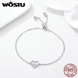 925 Sterling Silver Heartbeat Bracelet For Women Fine Jewelry