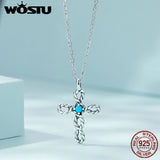 Turquoise 925 Silver Evil Eye Rings Cross Drop Earrings Necklace Women Jewelry