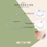 925 Silver Pink CZ Strand Bracelet Tennis Women Jewelry
