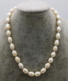 Freshwater Pearl Egg 11-14mm Necklace 17 Inch Nature