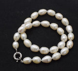 Freshwater Pearl Egg 11-14mm Necklace 17 Inch Nature