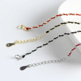 925 Sterling Silver Braided Rope Chain Bracelet French Romance Jewelry