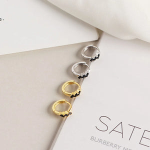 925 Silver Zircon Diamond Stud Earrings Women