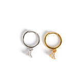 925 Silver Zircon Round Stud Earrings High Carbon Diamond Jewelry