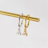 925 Silver Zircon Round Stud Earrings High Carbon Diamond Jewelry