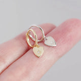 925 Silver Heart Stud Earrings Zirconium Diamond Women's Jewelry