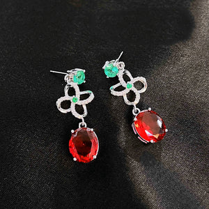 Advanced Women Earrings Tourmaline Zircon Jewelry Wedding Gift