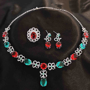 Advanced Women Earrings Tourmaline Zircon Jewelry Wedding Gift