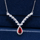 Women Necklace Angel Wings Necklace Water Drop Female Jewelry