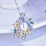 Parrot Necklace Forest Zircon Female Brilliant Jewelry Wedding