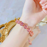 Elegant Women's Diamond Bracelet Zircon Jewelry Gift