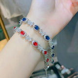 High Carbon Zircon Gem Bracelet for Women