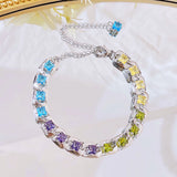 Rainbow Zircon Bracelet for Women
