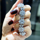 Women's Sun Flower Bracelet with Zircon Stones