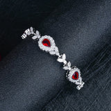 Water Drop Gem Zircon Bracelet Wedding Jewelry Gift