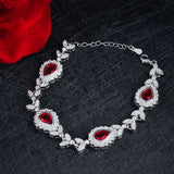 Water Drop Gem Zircon Bracelet Wedding Jewelry Gift