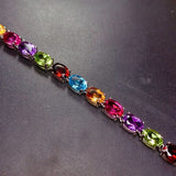 Synthetic Tourmaline Rainbow Bracelet Wedding Gift
