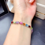 Synthetic Tourmaline Rainbow Bracelet Wedding Gift