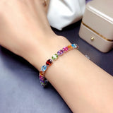 Synthetic Tourmaline Rainbow Bracelet Wedding Gift