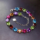 Synthetic Tourmaline Rainbow Bracelet Wedding Gift