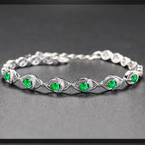 Green Tourmaline Bracelet for Women
