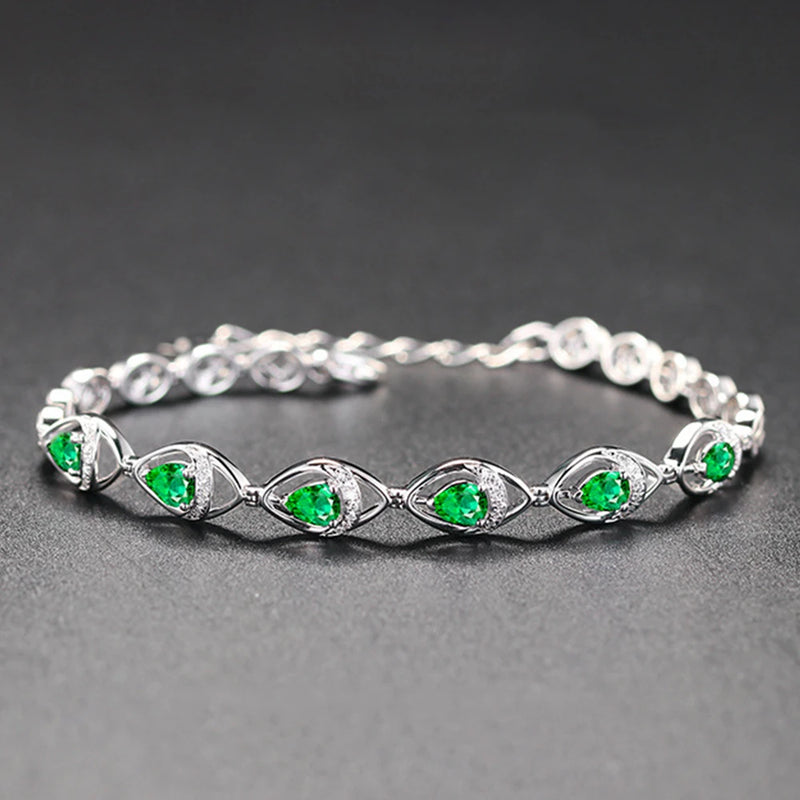 Green Tourmaline Bracelet for Women