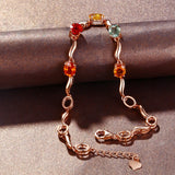 Women's Synthetic Tourmaline Gemstone Bracelet Jewelry Wedding Gift