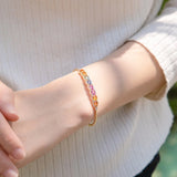 Colorful Tourmaline Rainbow Bracelet Jewelry Wedding Gift Party