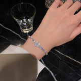 Women's Zircon Diamond Tennis Bracelet Shine Jewelry Wedding Gift