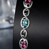 Zircon Shine Diamond Rainbow Bracelet High Carbon Diamond Jewelry
