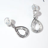 Hollow Drops Earrings Zircon Jewelry Party Gift