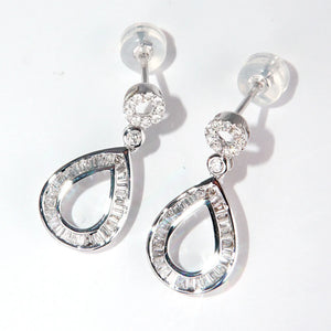 Hollow Drops Earrings Zircon Jewelry Party Gift