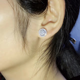 Moissanite Earrings Zircon Jewelry Gift